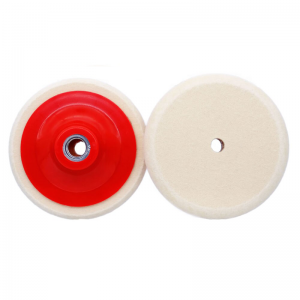 4inch Wool Felt Buffing Wheel Polishing Pad M14 Angle Grinder Wool Disc for Car Waxing Metal Marble Glass Jewelry