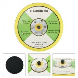[Copy] 6 Inch Hook and Loop Backing Pad 6” Backing Plate Multiple Hole Sanding Pads