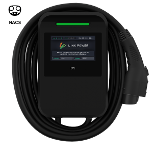 Single Plug Commercial Use Level 2 AC EV Charger With NACS Connector