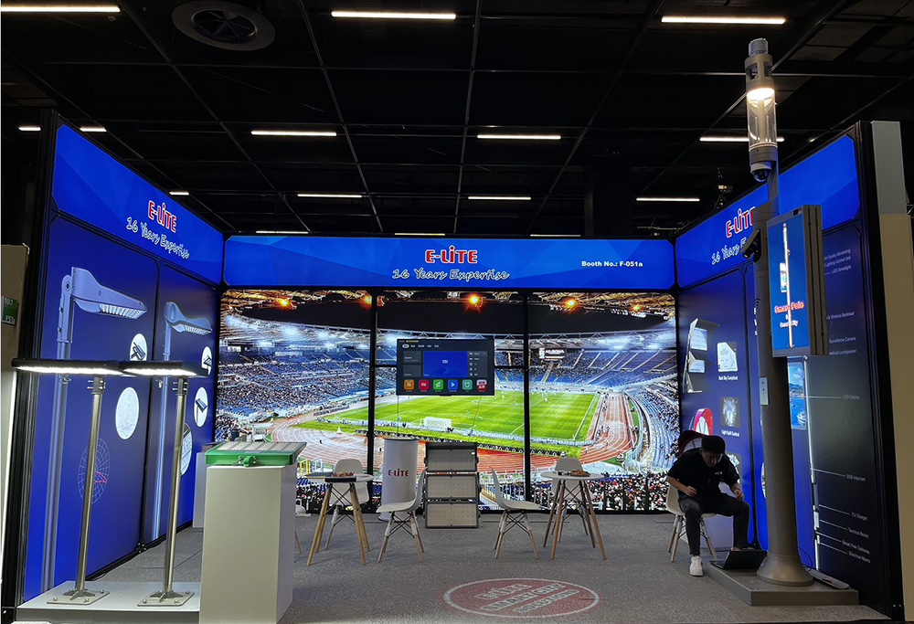 Professional LED Sports Lighting Supplier at the Professional Sports Facility Exhibition