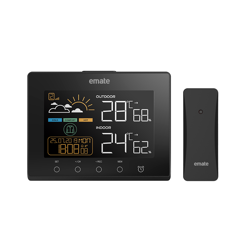 Wireless Weather Station With 2.1a Usb Charging Ports