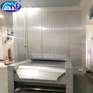Solid Belt Tunnel Freezer for Shrimp, Salmon, Fish fillets, Squid, Meat, and Scallops