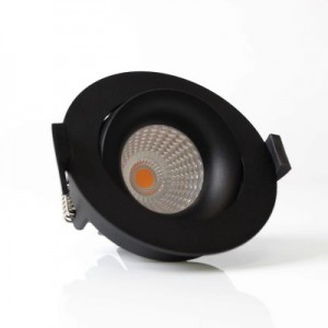ES3002 dimmbar antiglare Plafongsverkleedung Downlight LED Agebaute Beliichtung klassesch Spot Luuchten mat Schnëttgréisst 68-75mm 12w