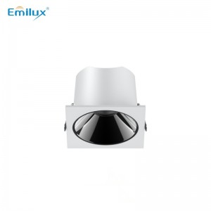 ·ES5007 7W square dimmable smart LED Recessed Spot Light ka cutsize 55*55mm Bakeng sa Hotel Ra95