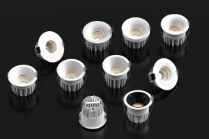 ES3001 blendfreies LED-Einbau-Downlight, klassische Spotleuchten mit Schnittgröße 68–75 mm, 6 W/8 W