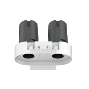 ES4144 2*20W IP65 luces de techo empotradas ajustables sin reborde de doble cabeza led con tamaño de corte estenopeico 180*90mm