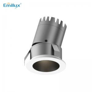 ES1013 Mini Spot LED reglabil cu CRI ridicat de 9W, dimensiunea tăiată, 60 mm, fabrică de reglare a luminii