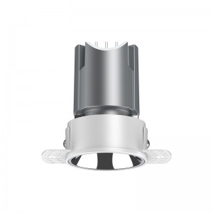 Regulowane oświetlenie LED do wbudowania bez oprawek o mocy 35 W Pro hotelowy reflektor ścienny typu wall washer z przycięciem o średnicy 120 mm CCT z możliwością przestrajania