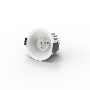 ES3022 โคมไฟเพดาน LED ป้องกันแสงสะท้อนแบบฝังไฟสปอร์ตไลท์แบบฝังพร้อมขนาดตัด 68-75 มม. 12W