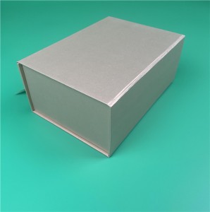 Caja de regalo plegable de dimensión personalizada reciclada con lazo de cinta