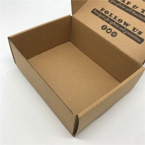 Kahverengi renk geri dönüştürülmüş posta karton kutusu