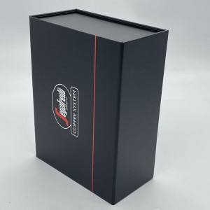 Zum Fabrikpreis. Schwarze Verpackungsbox für Kaffeepackungen mit Magnetverschluss