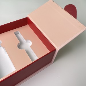 Luukse kosmetiese verpakkingsboks met goue foelie-ontwerp