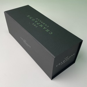 Disseny personalitzat Caixa de regal d'embalatge de xampany de luxe amb inserció de paper