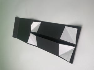 OEM luxe papieren verpakking met logo in reliëf