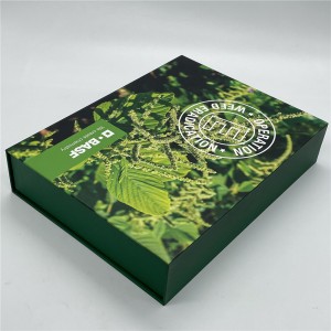 Caixa de regal de cartró de paper de luxe amb inserció d'escuma i tancament d'imants