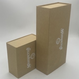 Maabiabihon nga craft paper nga gi-recycle nga folding gift packaging box