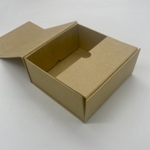 Environmentally craft paper recycled folding gift packaging box