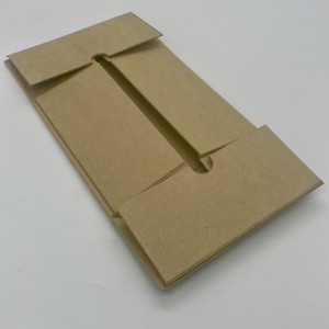 Miljeufreonlike ambachtlike papier recycled opklapbere kadoferpakking doaze