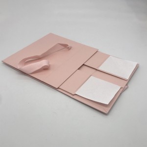 Populær sammenleggbar pappsko emballasjeboks med båndhåndtak