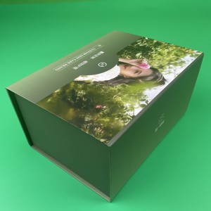Recycled customized folding gift box rau cosmetic ntim