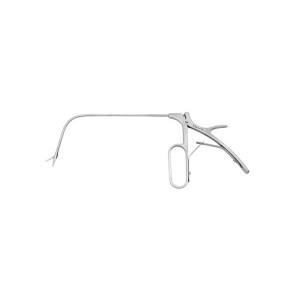 Angled laryngeal scissors