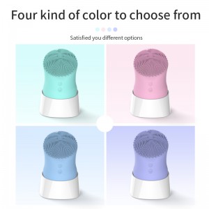 electric facial pore cleaner massage brush silicone skin care brush