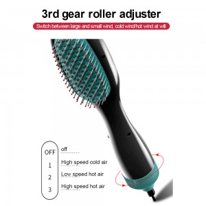 salon electric hot air hair straightener comb