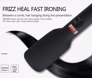 hair straightener and curling iron rotating electric hair brush