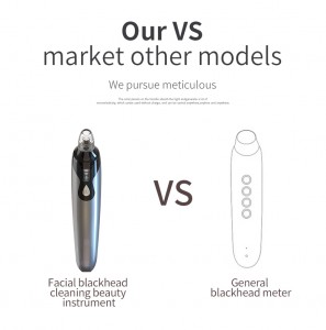 Best quality China Amazon Hot Selling USB Rechargeable Pore Suction Skin Cleaner Blackhead Remover Vacuum