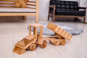 Wood Farm Tractor Toy