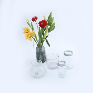 High quality recycleble glass bottle and cups