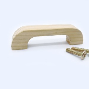 Wood drawer handle