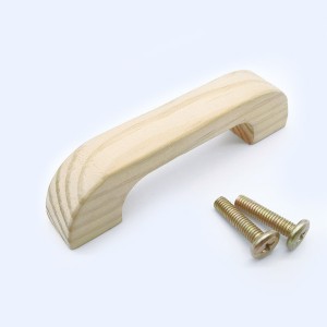 Wood drawer handle