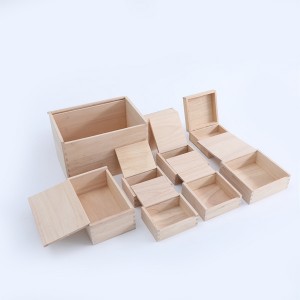 High quality various rubber wood boxes with waxed finish