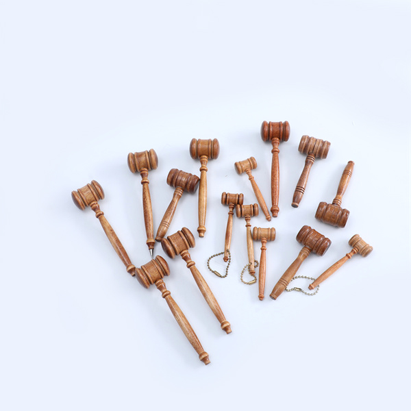 Chinese Wholesale Wooden Children Toys – Wooden gavel or wooden gavel with pen and chain,  walnut stain and clear lacquered – Enpu