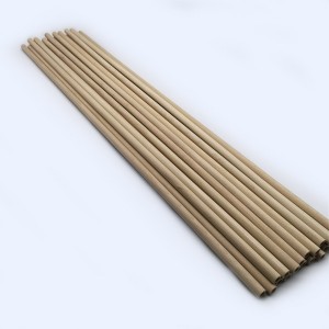 Wood dowel wand,curtain rod  drilled and chamfered for household using