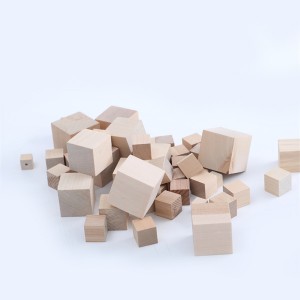 Wooden Cubes Wooden Square Blocks for Crafts and DIY projects