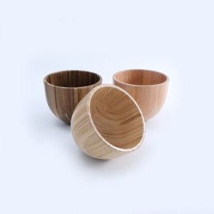 wood bowl for a kitchen mixer OEM acacia beech bamboo