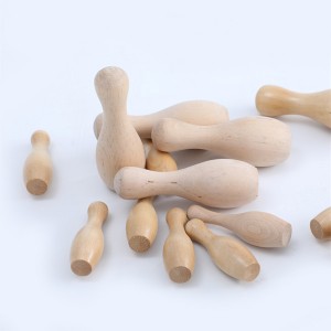 Wooden Bowling Pin Customized Various Specifications Of Bowling Set For Desktop Table  Game  Educational toys for Kids