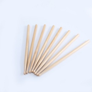 Wood Drum Sticks  clear lacquered and color painted, printed