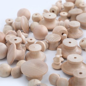 Wooden mushrooms and ball knob arts and crafts Unfinished
