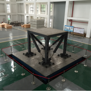 Electro-hydraulic servo seismic simulation shaking table test system