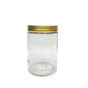 25oz 750ml cylinder round glass preserving jar with lid wholesale