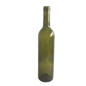 750mL Antique Green Bordeaux Wine Bottles