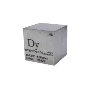 Materjal tad-dinja rari Dysprosium metall Dy cube CAS 7429-91-6