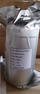 Vysoko kvalitný biely CAS 7721-01-9 chlorid tantalitý Cena TaCl5 prášok