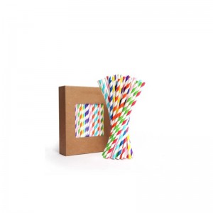 Color striped paper straw specifications