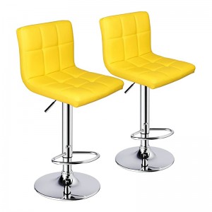 Discount Price Three Colors ABS Bar Stools of Chrome Base
