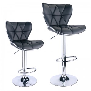 ERGODESIGN Adjustable Bar Stools Set of 2 With Shell Back & Seat Design In Different Colors Set of 2